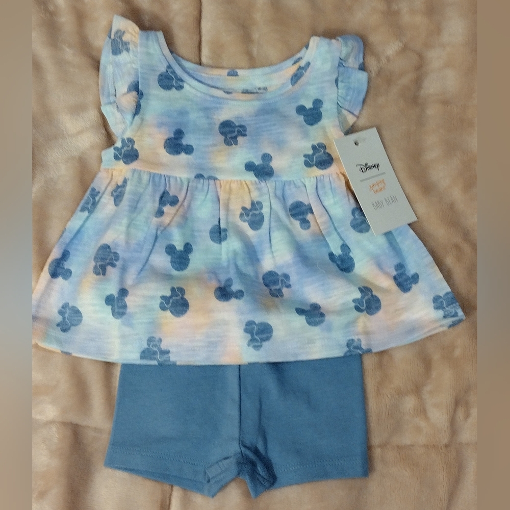 NWT baby girl 2-piece Disney/Jumping Bean summer set size newborn